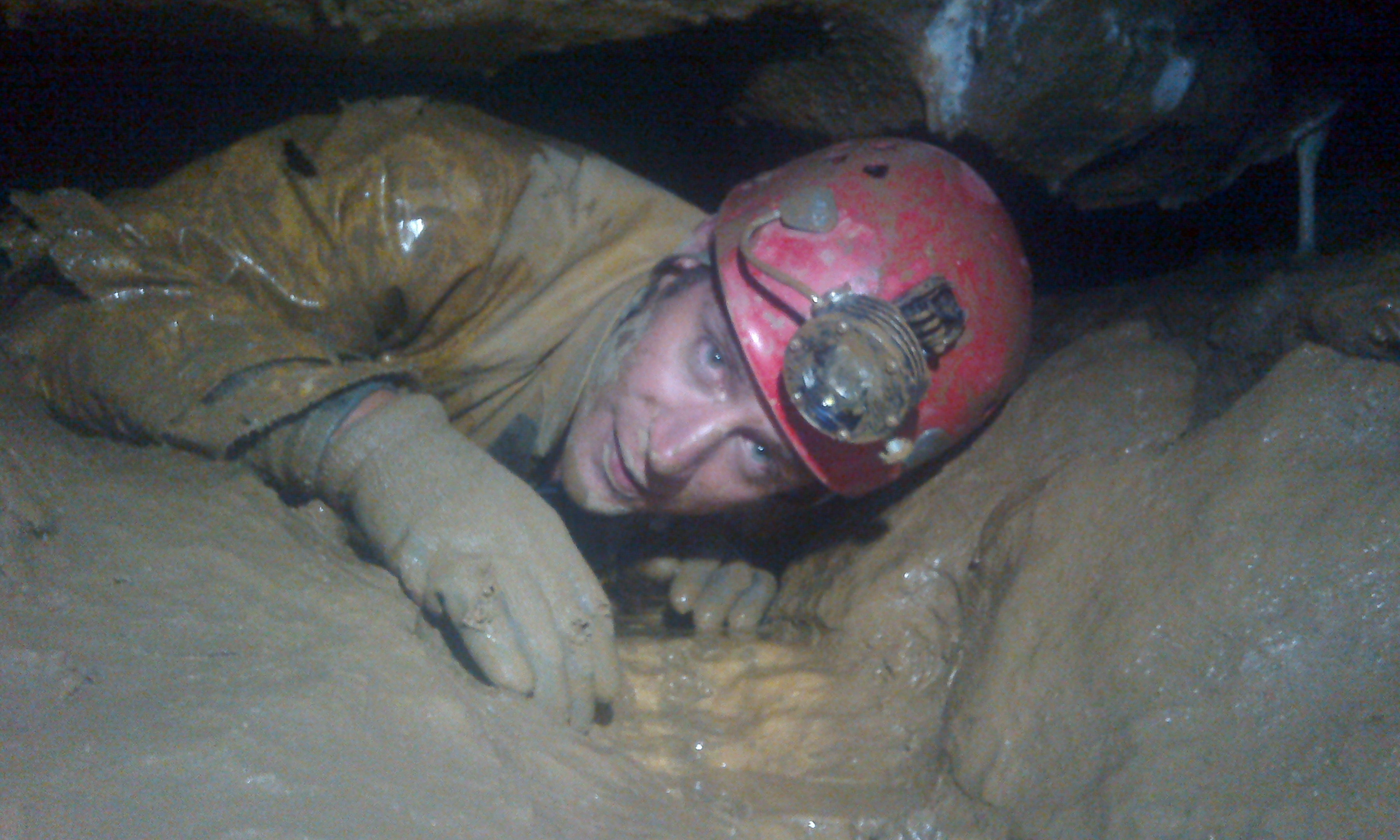 Rob emerging from Bad Light Passage
